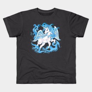 Water Unicorn Pegasus Pony Kids T-Shirt